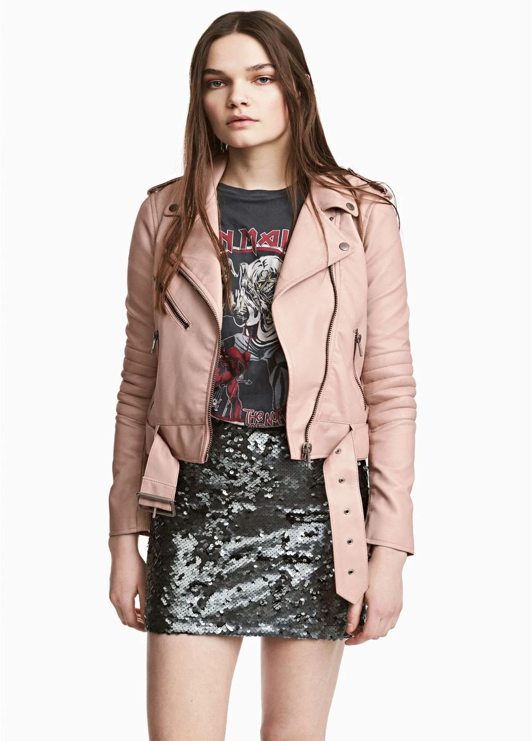 Черная однотонная юбка H&M