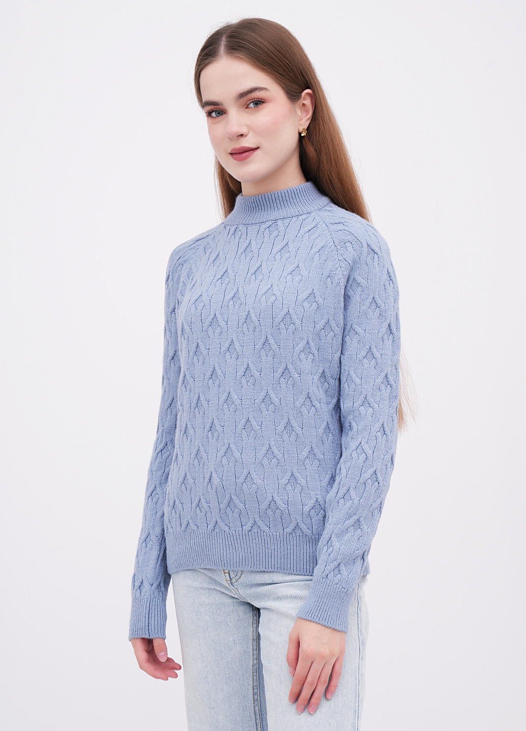 Голубой зимний свитер EQUILIBRI