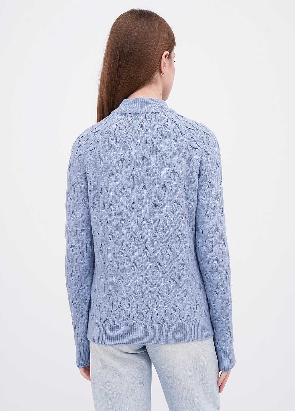 Голубой зимний свитер EQUILIBRI