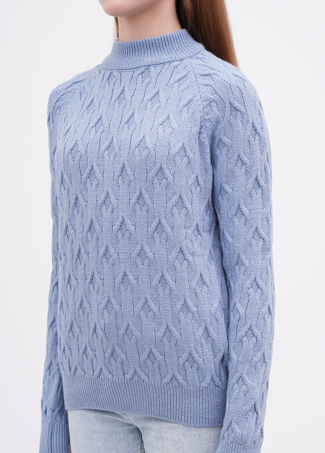 Голубой зимний свитер EQUILIBRI