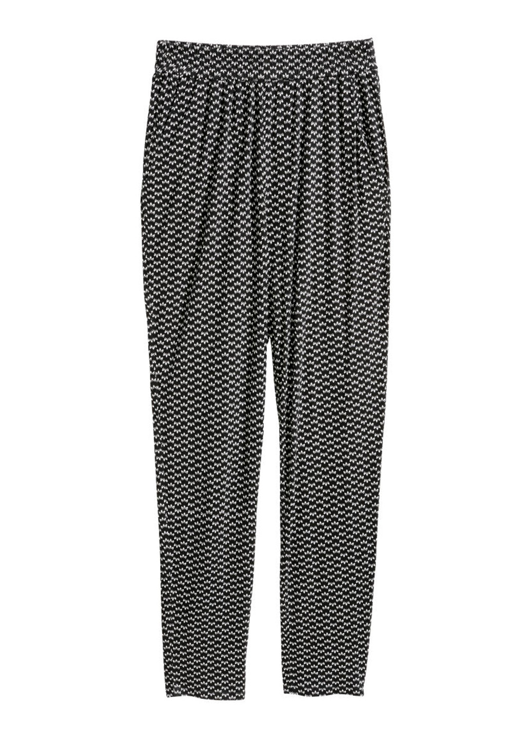 Черные кэжуал летние галифе брюки H&M