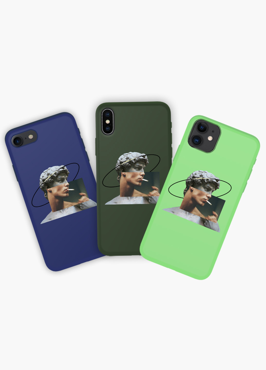 Чохол силіконовий Apple Iphone X Ренесанс Давид Мікеланджело (David Michelangelo) (6129-1201) MobiPrint (219347257)