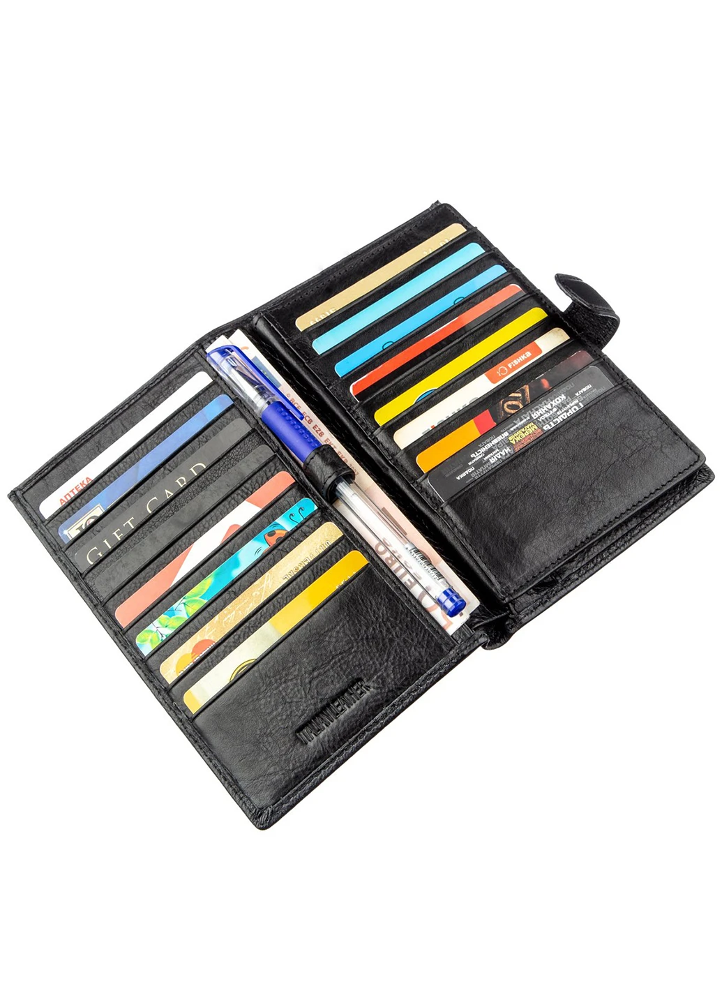 Чоловік шкіряний гаманець-візитниця 11,5х17,5 см st leather (232990218)