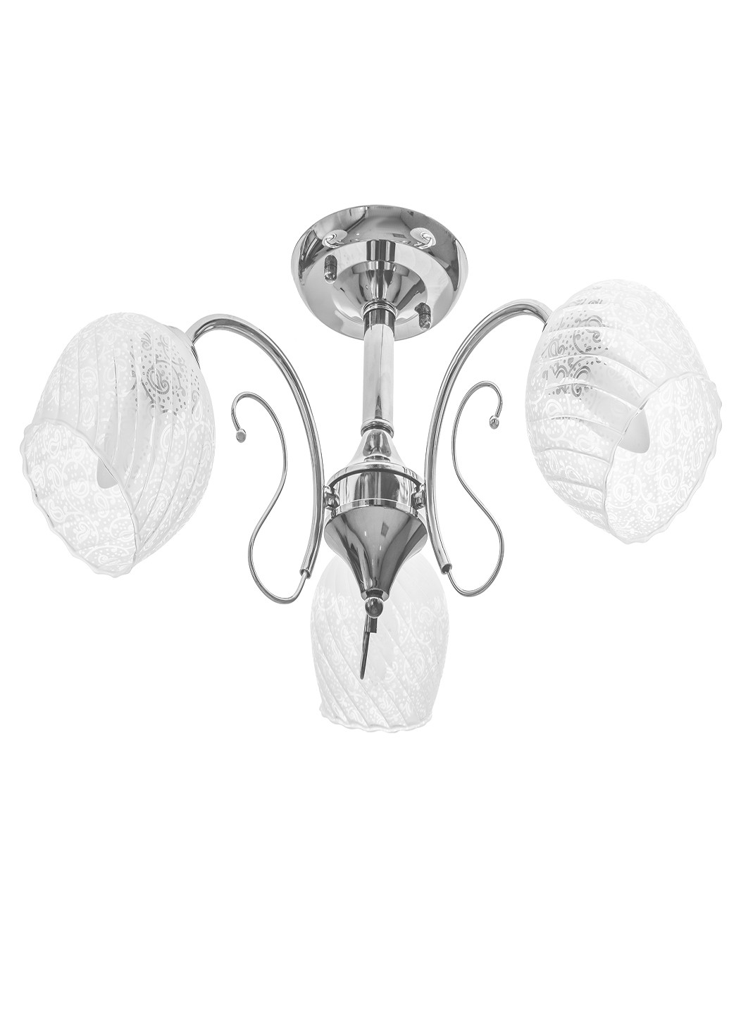 Люстра потолочная на 3 плафона LK-567S/3 E27 CH Brille (220133460)