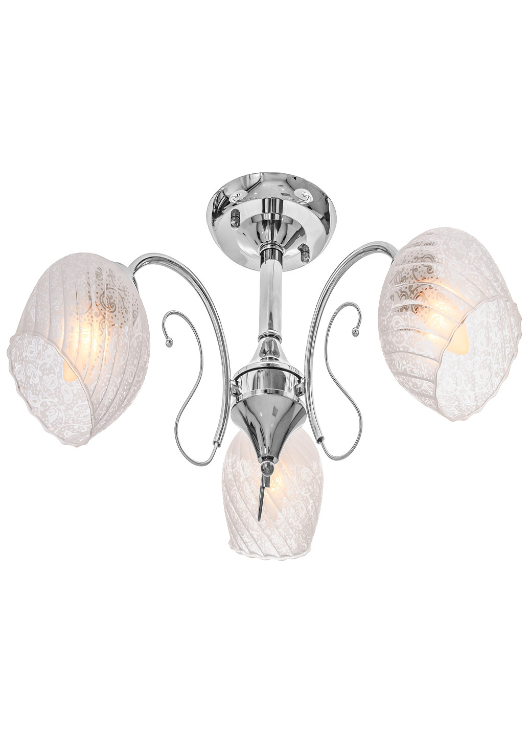 Люстра потолочная на 3 плафона LK-567S/3 E27 CH Brille (220133460)