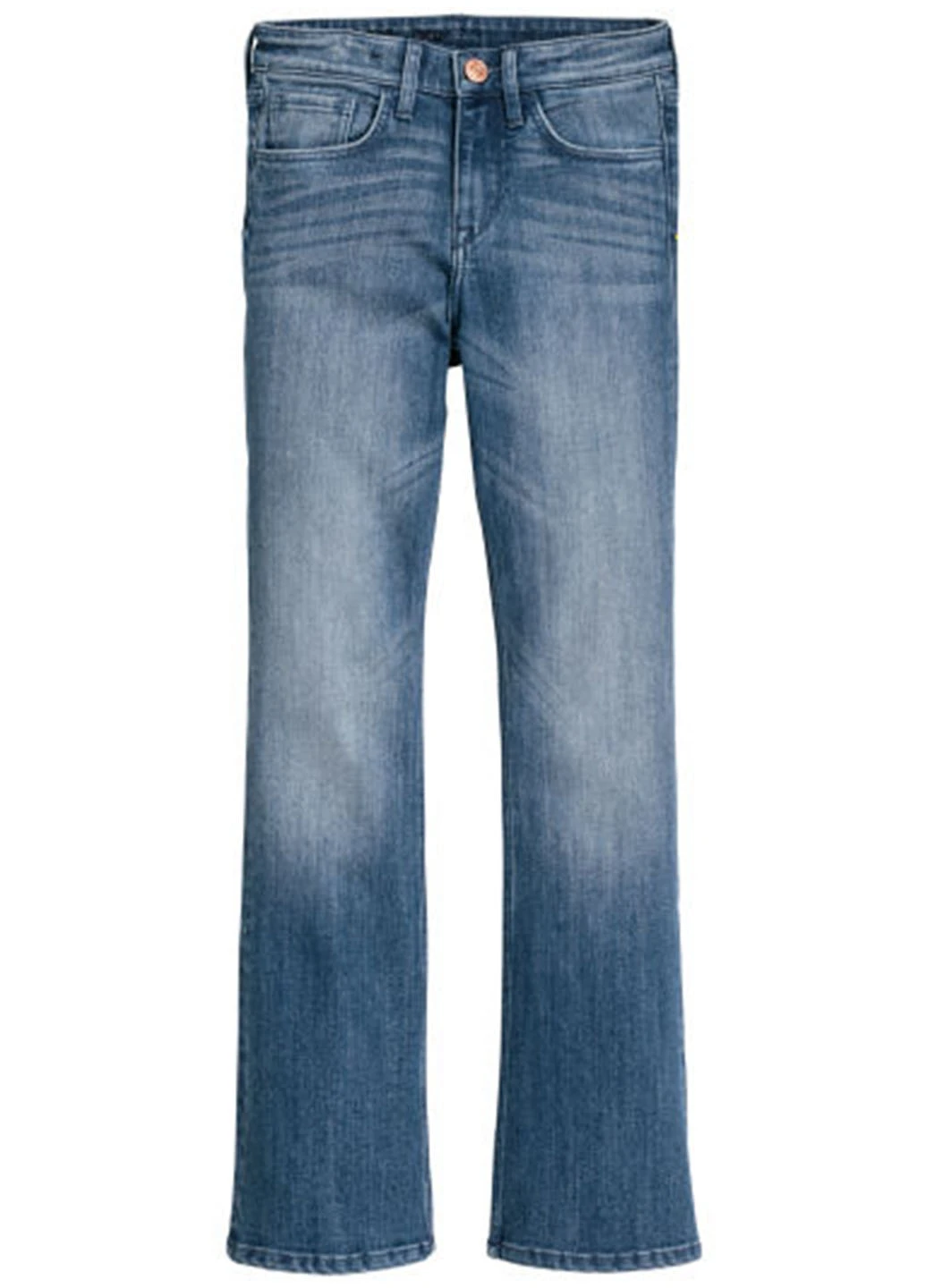 Синие демисезонные клеш джинсы H&M