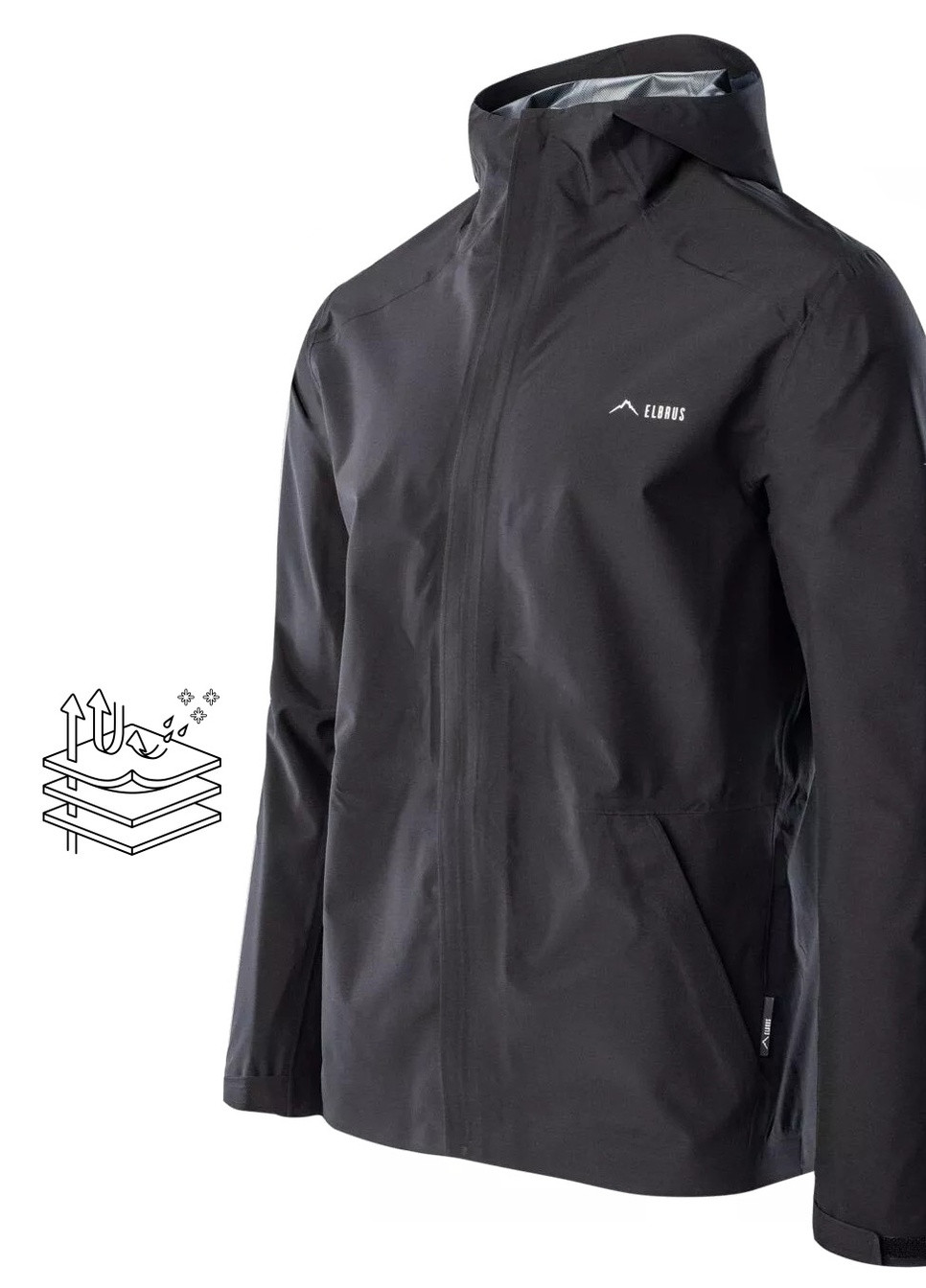 Чорна куртка чоловіча демісезонна gantori Elbrus