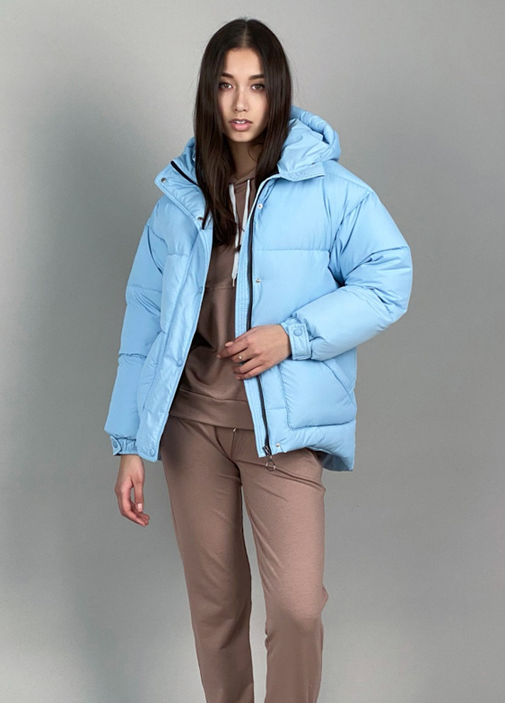 Голубая зимняя куртка CHICLY
