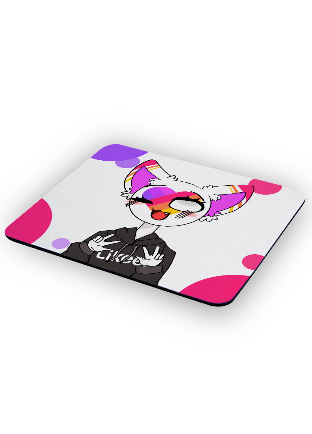 Коврик для мышки Лайк Котик (Likee Cat) (25108-1038) 22х18 см MobiPrint (222995230)