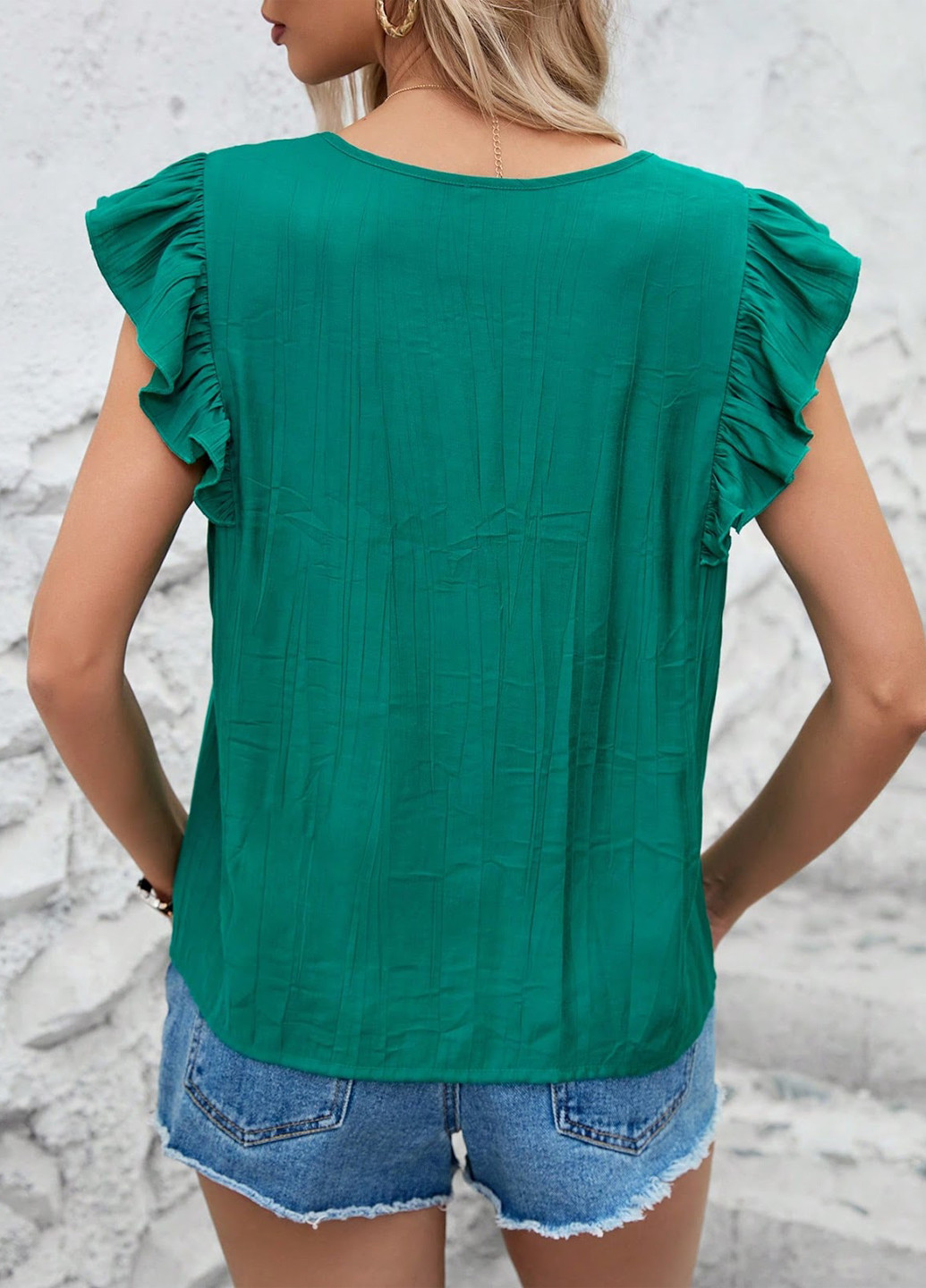 Зелена блуза SHEIN