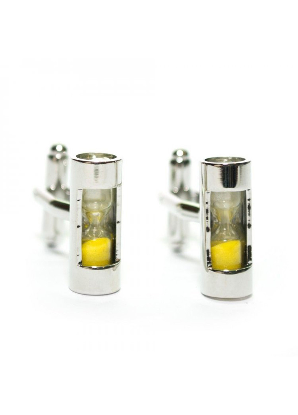 Запонки Пісочний Годинник Жовті Handmade (193410961)