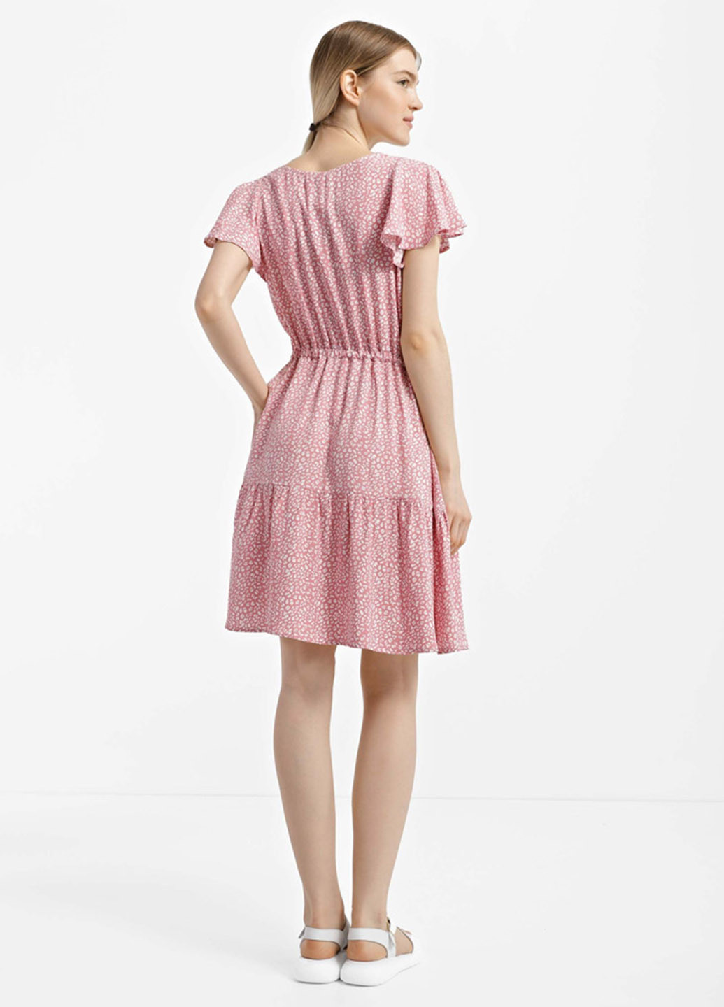 Пудрова кежуал сукня а-силует Promin леопардовий