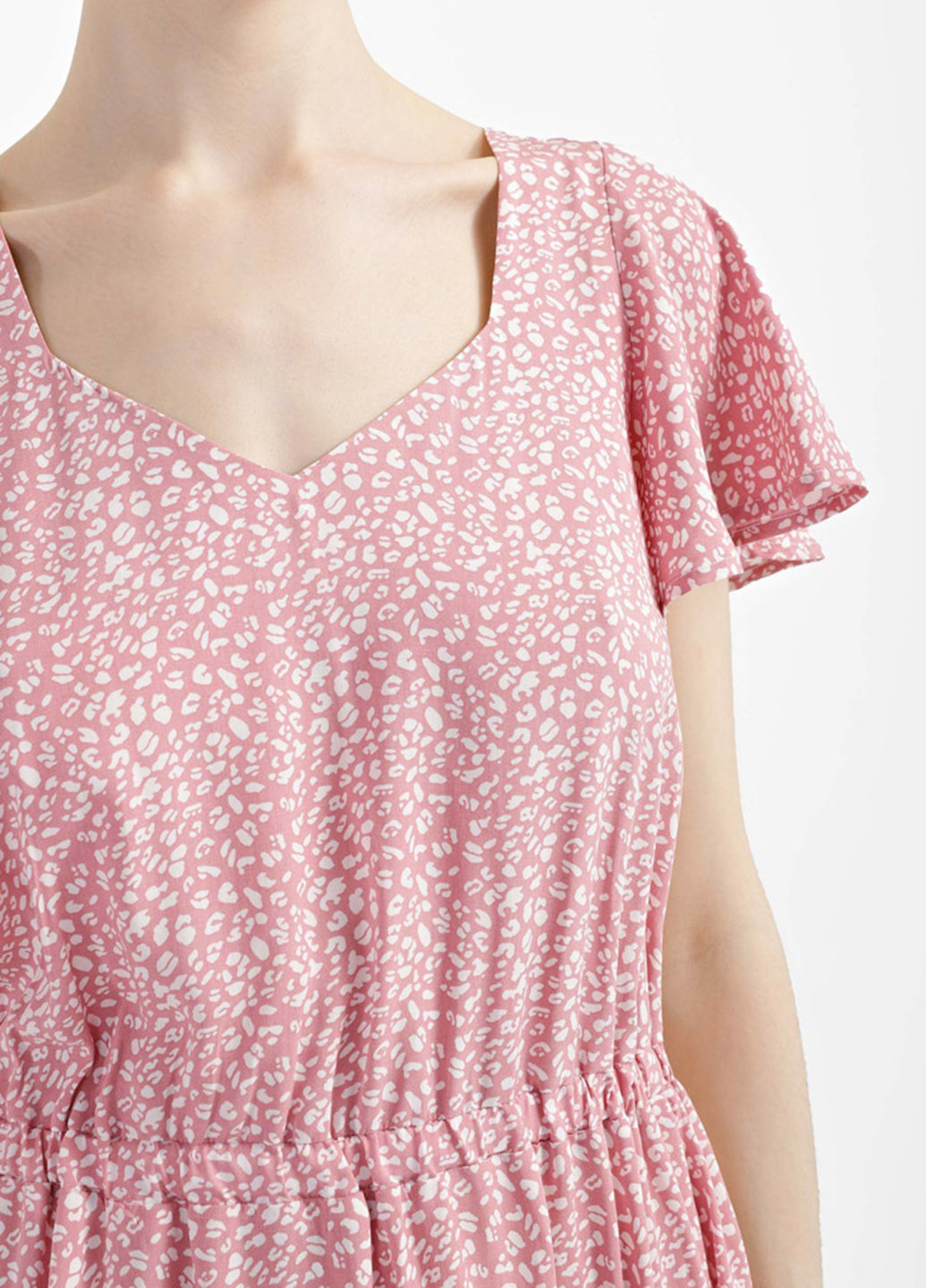 Пудрова кежуал сукня а-силует Promin леопардовий