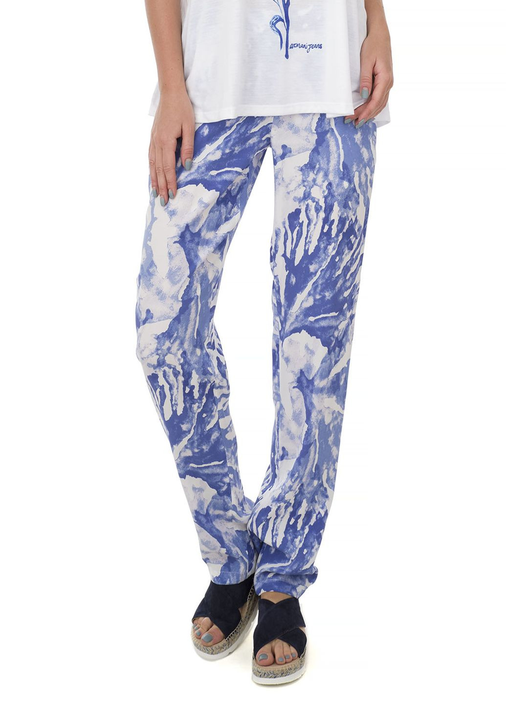 Комбинированные демисезонные брюки Armani Jeans