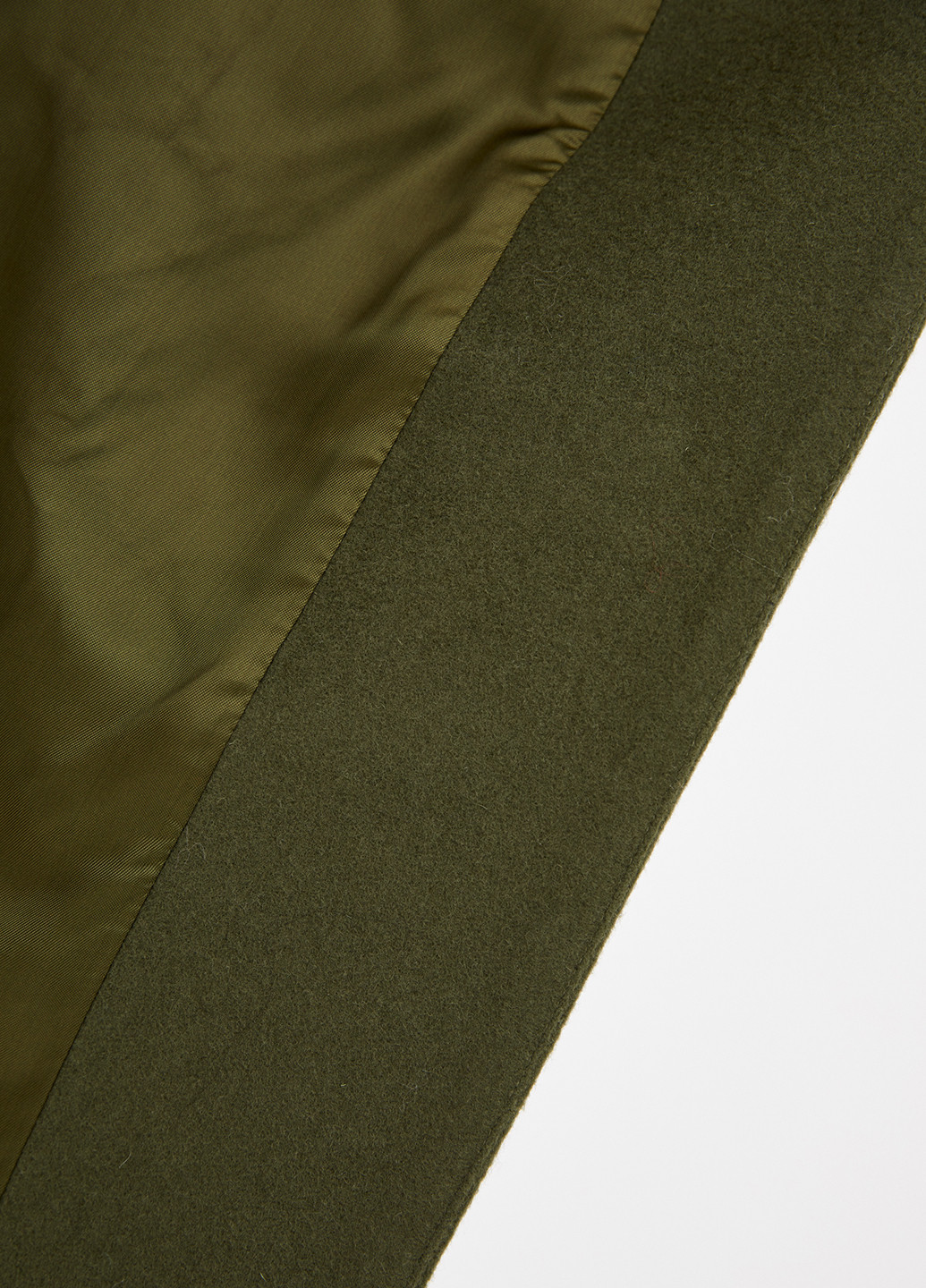 Оливковое (хаки) демисезонное Пальто однобортное Florens
