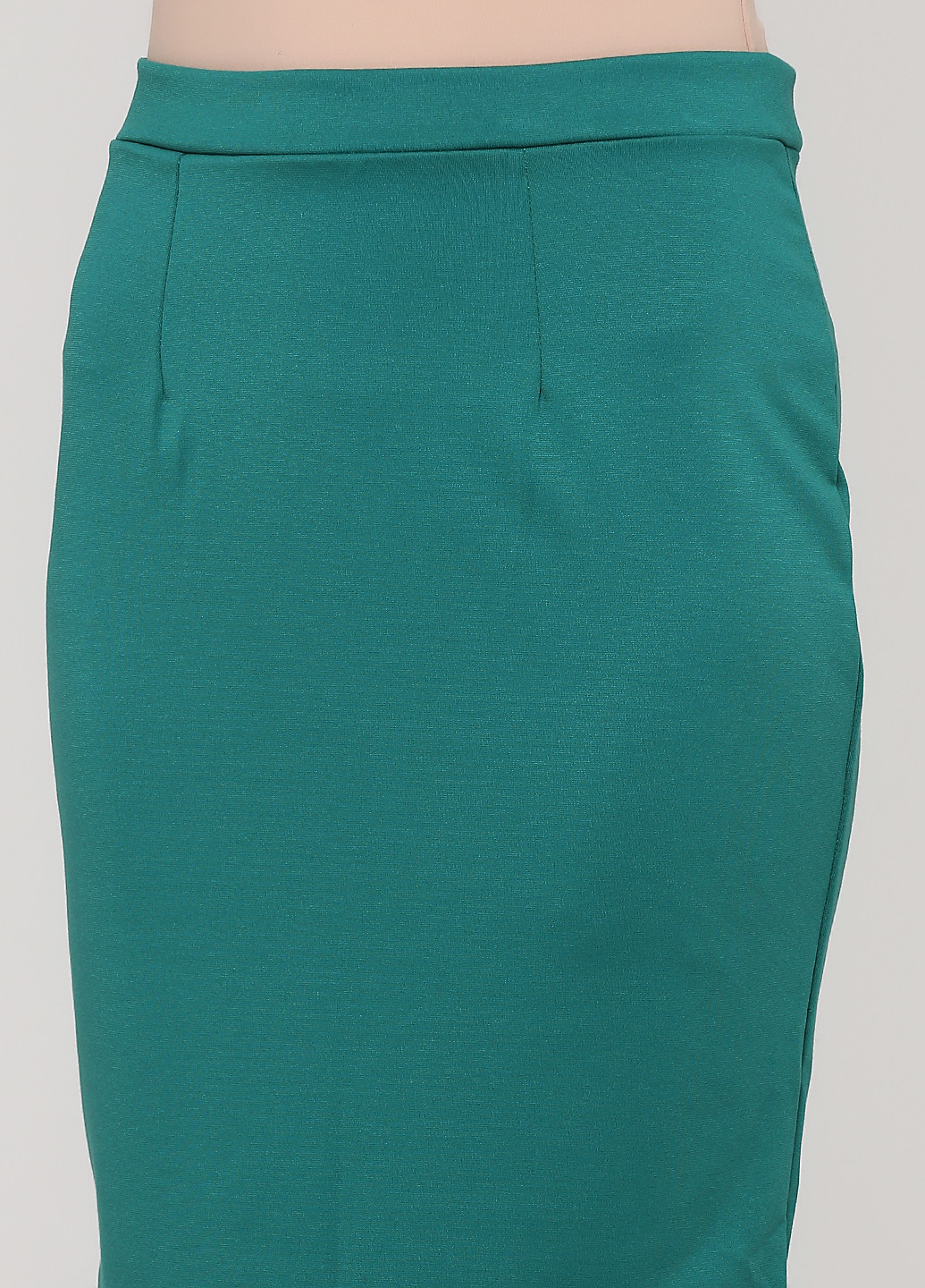 Зеленая кэжуал однотонная юбка NikTan карандаш