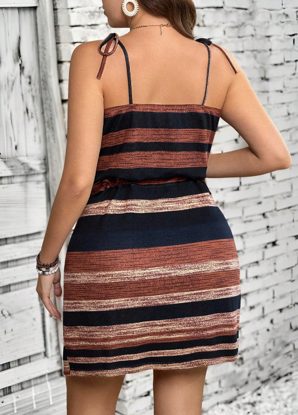 Комбінована кежуал сукня сукня-майка SHEIN в смужку