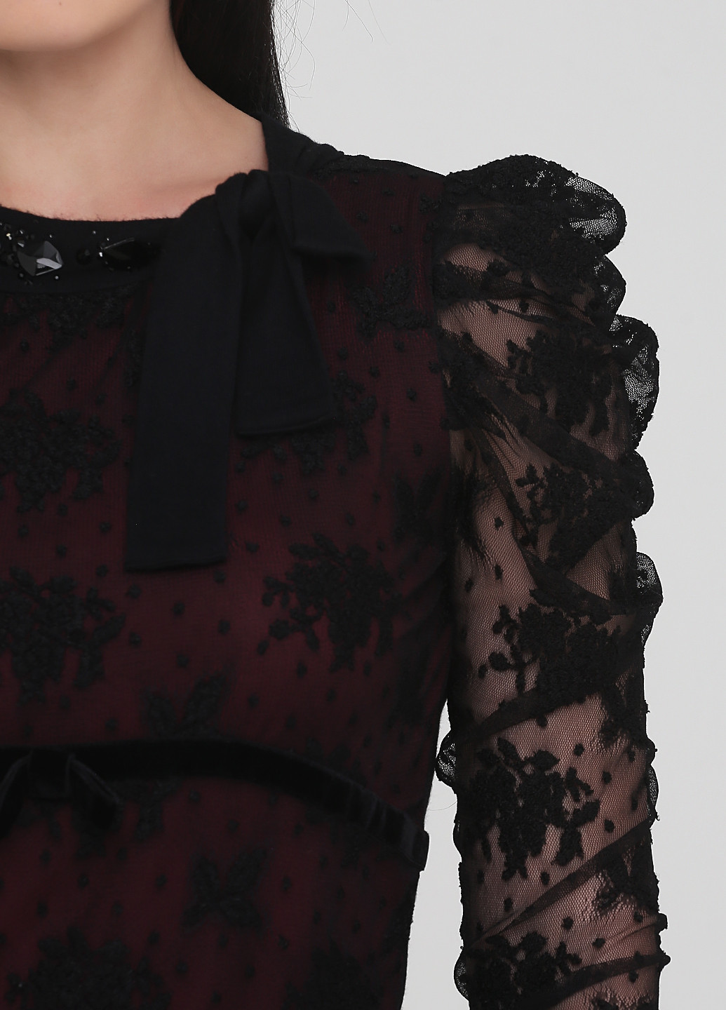 Чорна демісезонна блуза Elisa Fanti