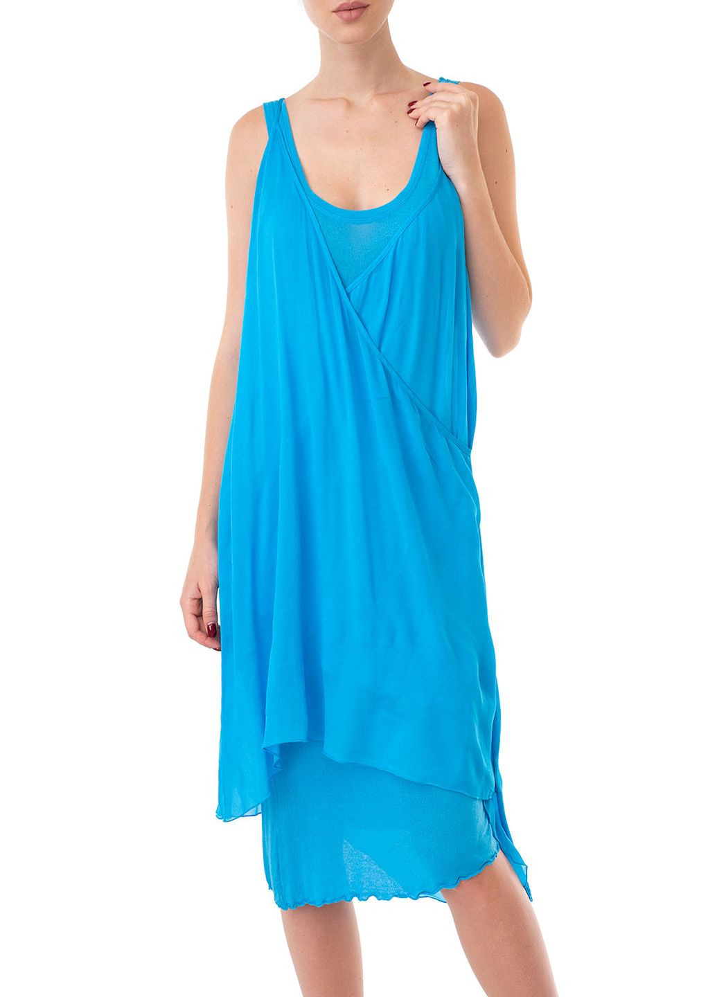 Блакитна кежуал сукня Cristina Gavioli