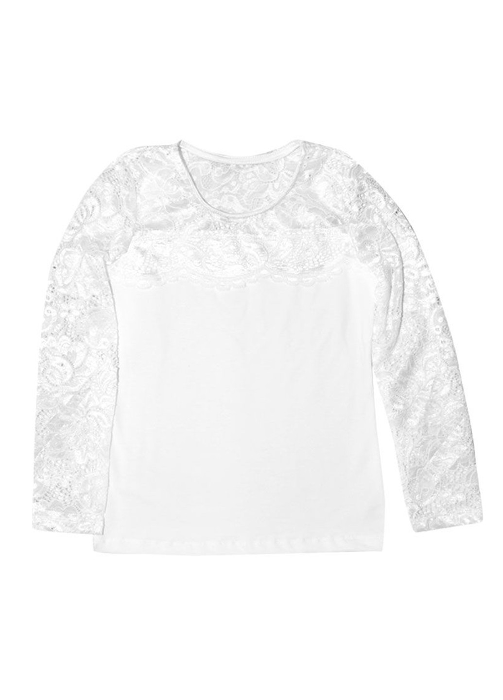 Белая однотонная блузка Blanka демисезонная