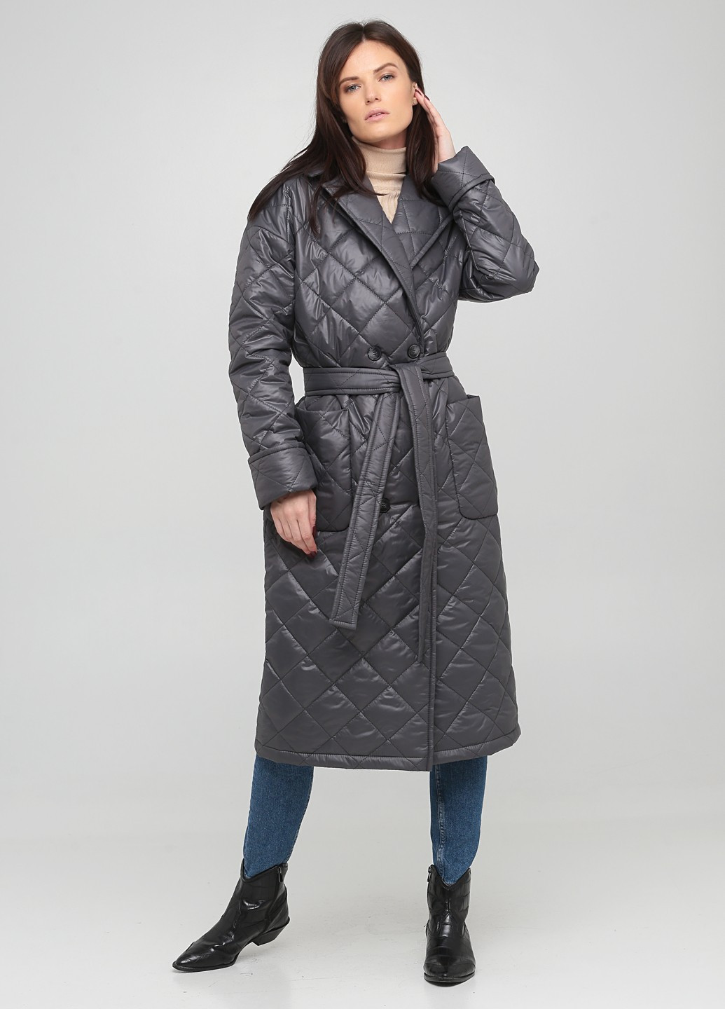 Темно-серая зимняя куртка MaCo exclusive