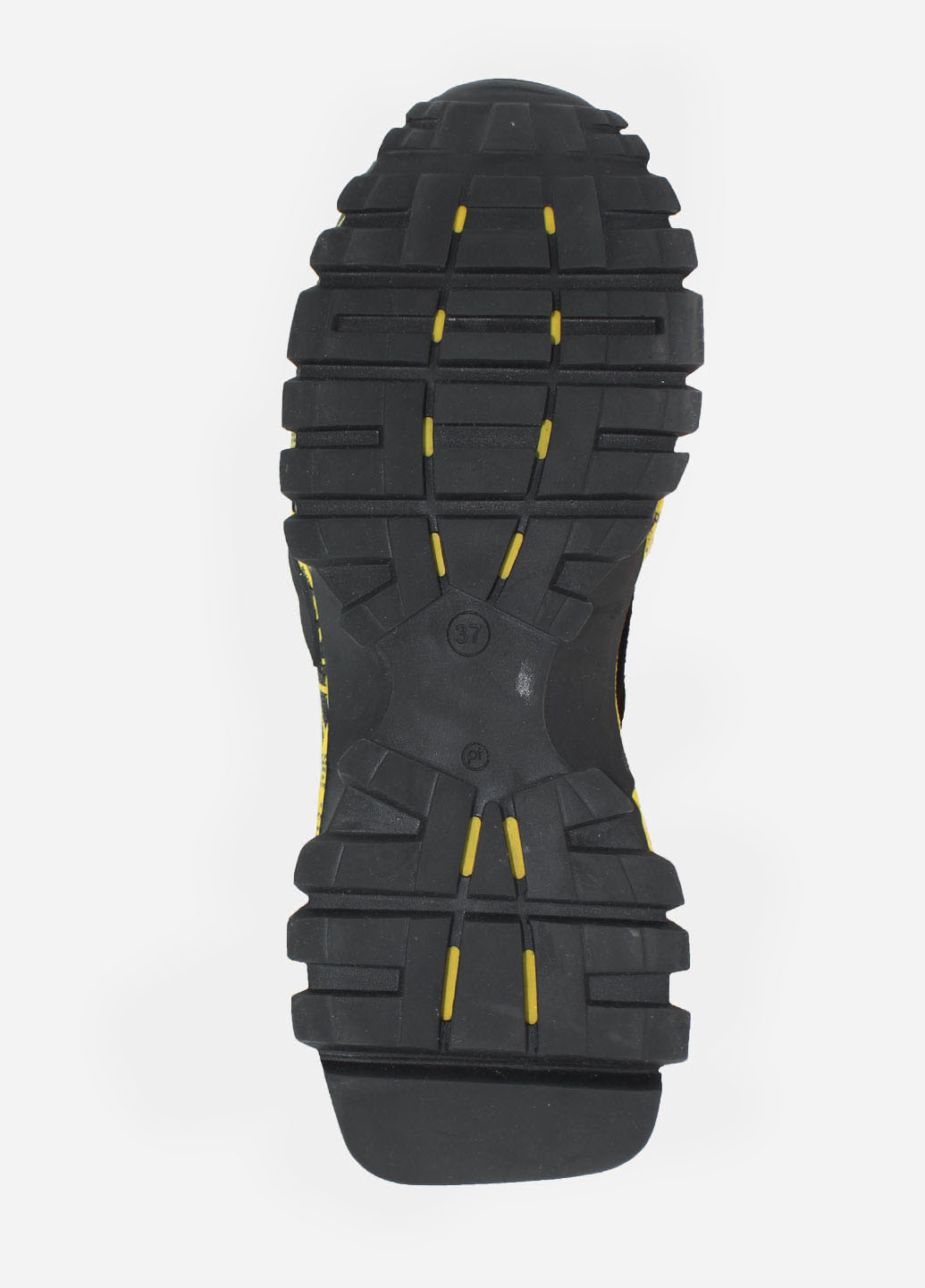 Черные демисезонные кроссовки rw549-7 черный-жёлтый Wings
