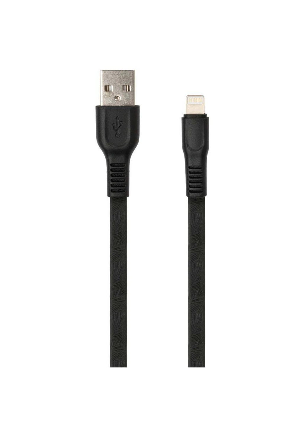 Дата кабель (VCPDCLFTPE1BK) Vinga USB 2.0 AM to Lightning 1.0m flat art TPE back (239381231)