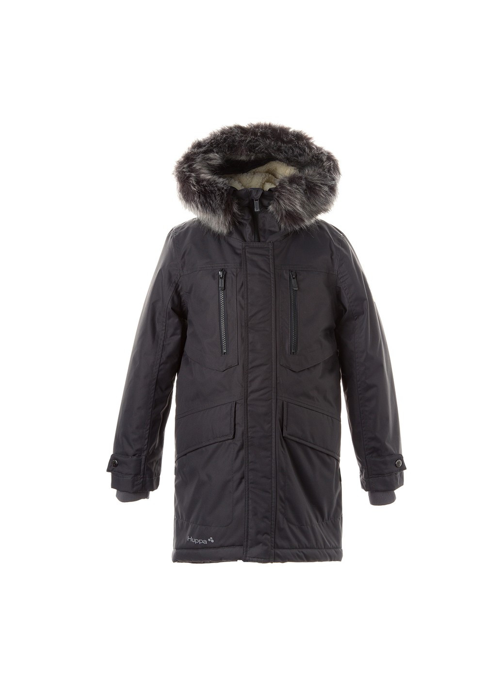 Серое зимнее Пальто зимнее DAVID Huppa