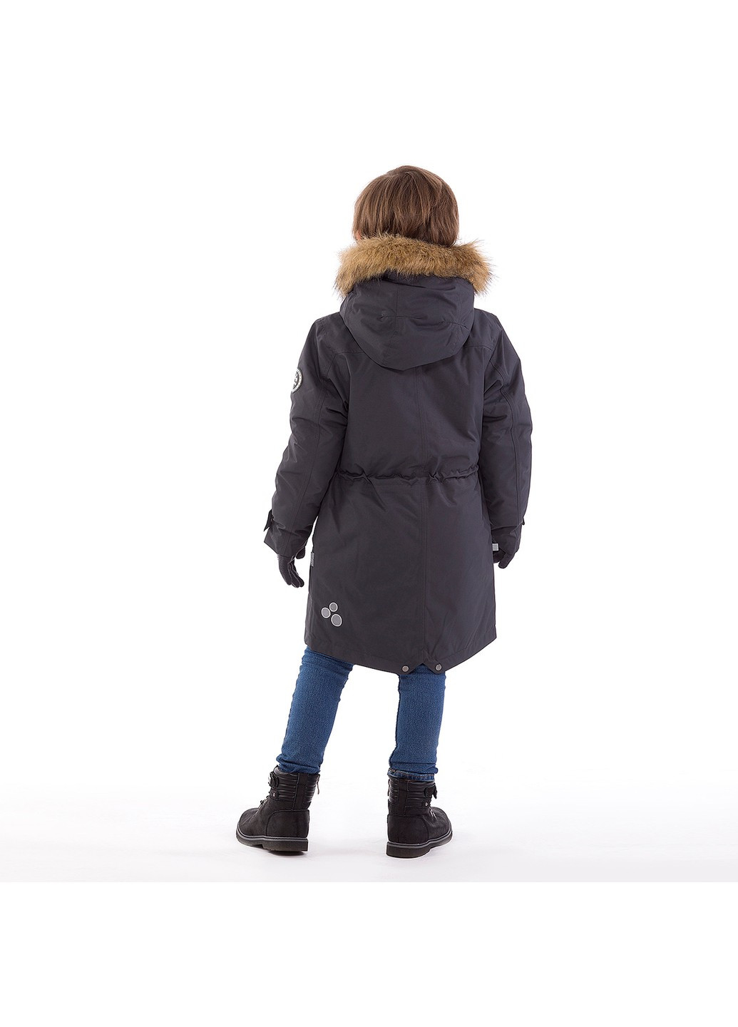 Серое зимнее Пальто зимнее DAVID Huppa