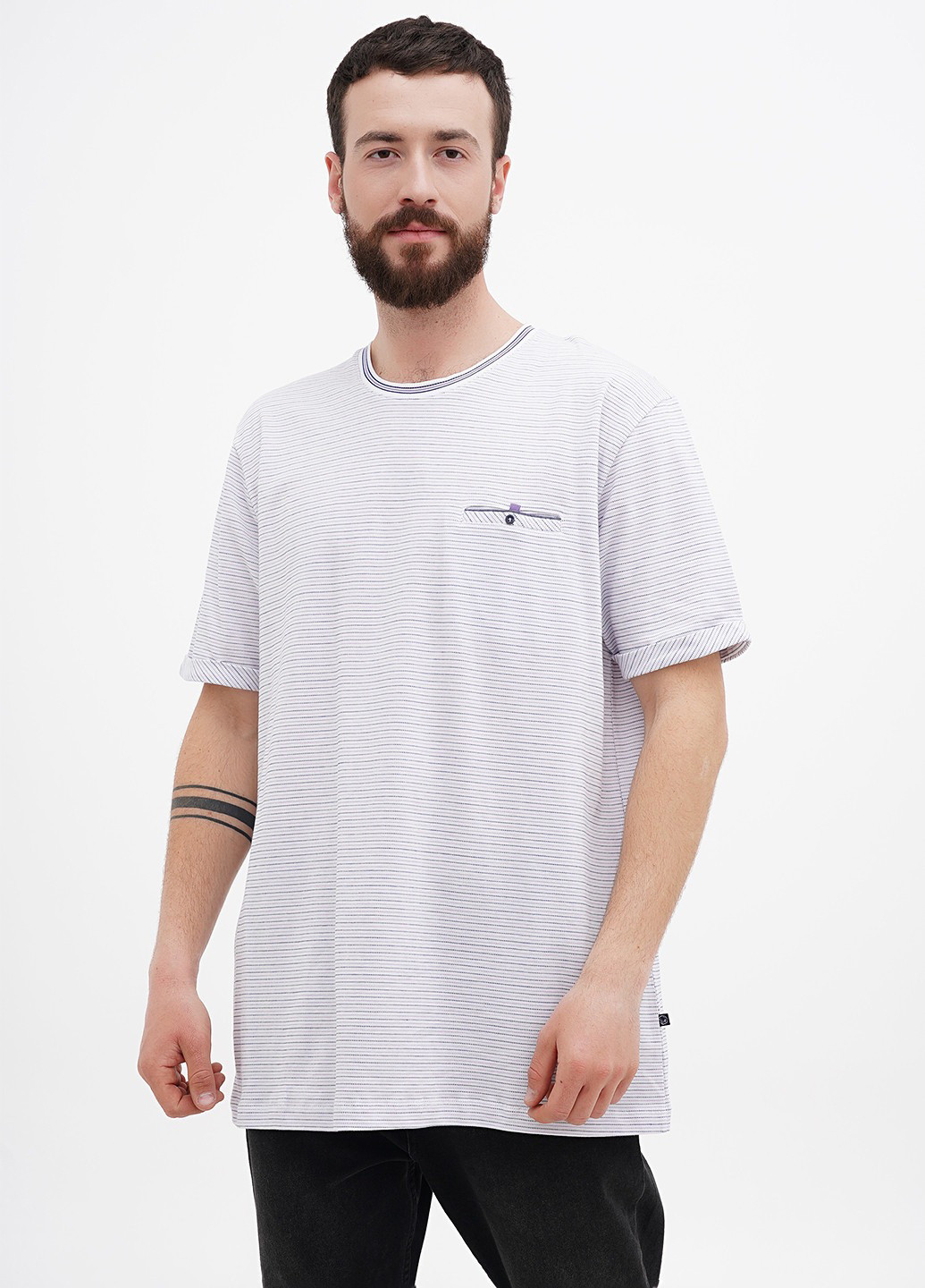 Сиреневая футболка Benson & Cherry