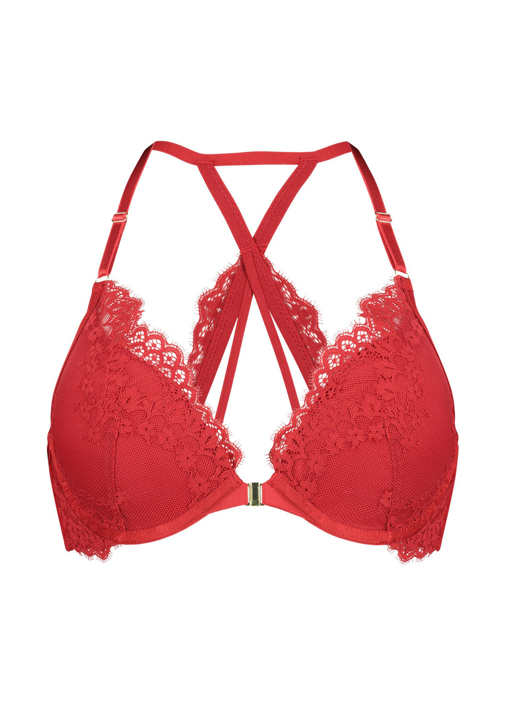 Красный балконет бюстгальтер Hunkemoller с косточками полиамид, кружево