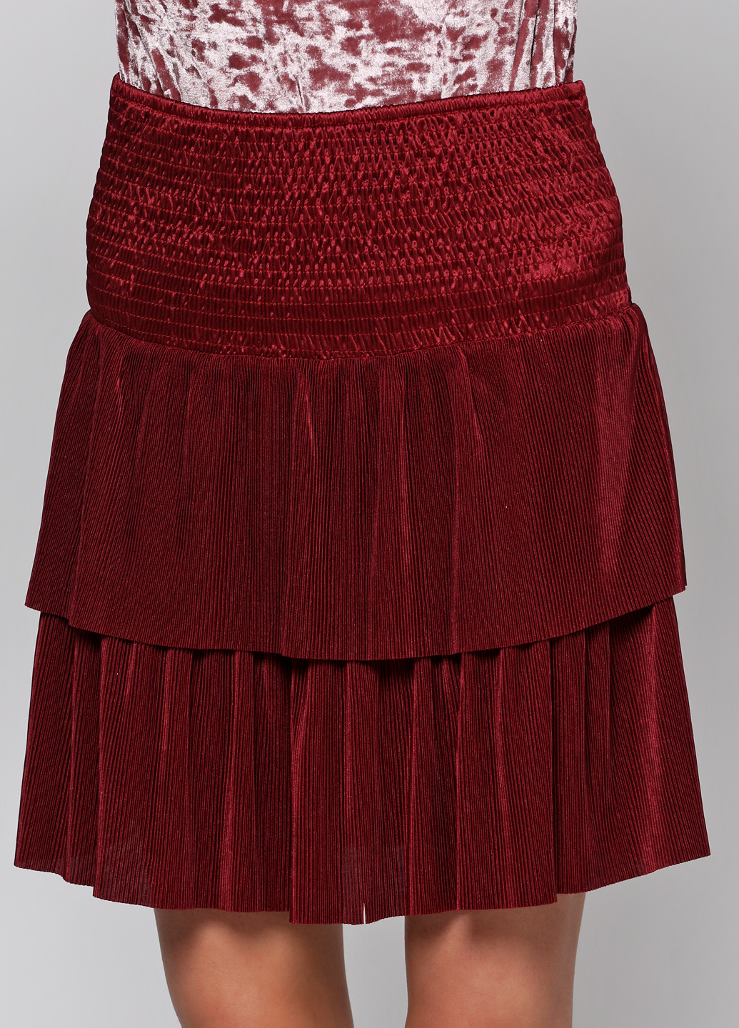 Красная кэжуал однотонная юбка Sisters Point клешированная