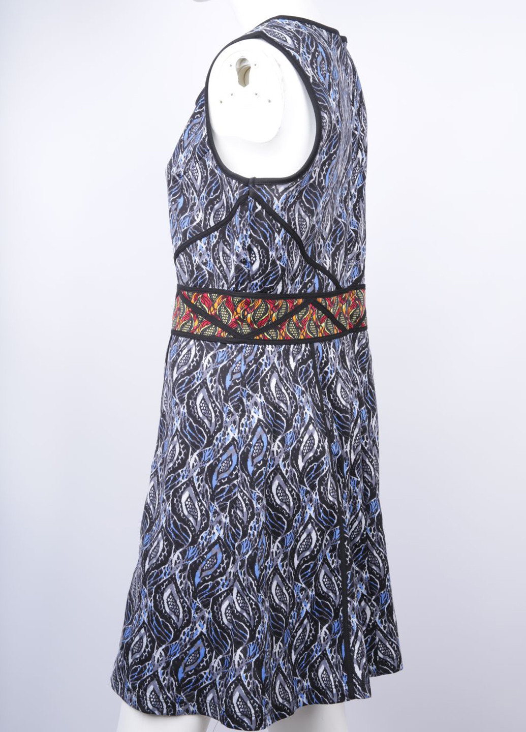 Комбинированное кэжуал платье Mark с абстрактным узором