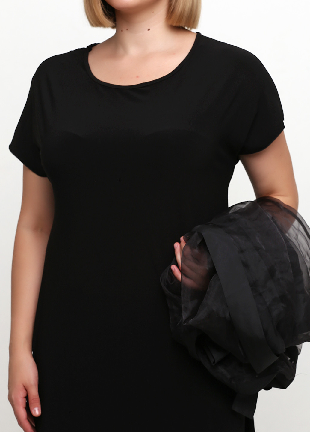 Чорний демісезонний комплект (плаття, кардиган) Lazor fashion