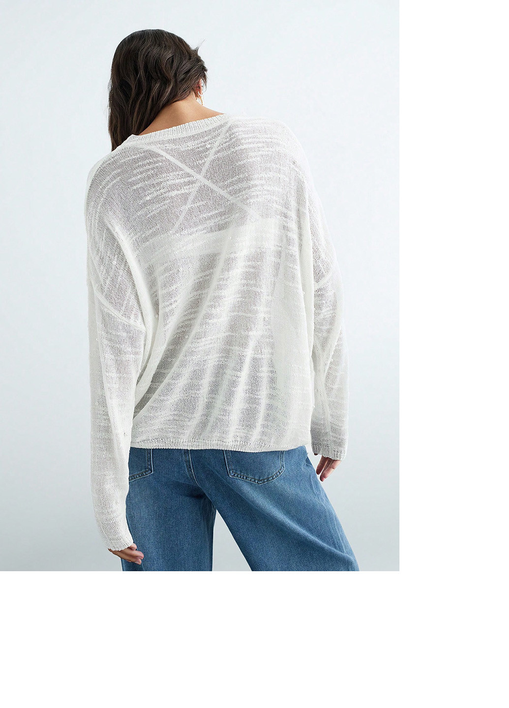 Белый демисезонный джемпер джемпер SHEIN