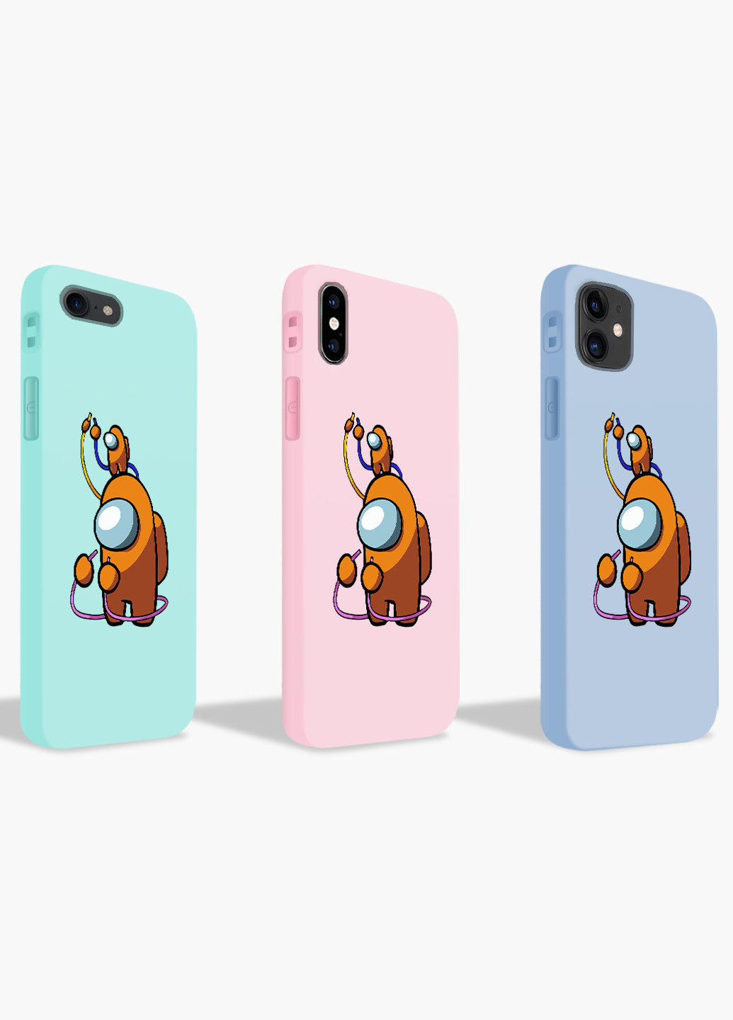 Чехол силиконовый Apple Iphone Xr Амонг Ас Оранжевый (Among Us Orange) (8225-2413) MobiPrint (219565626)