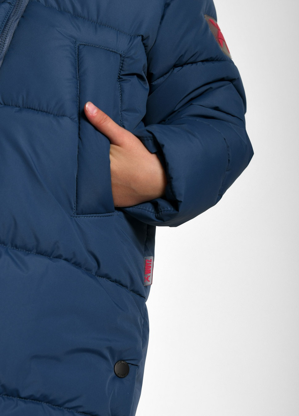 Синяя зимняя пуховая куртка для девочек от 6 до 17 лет X-Woyz
