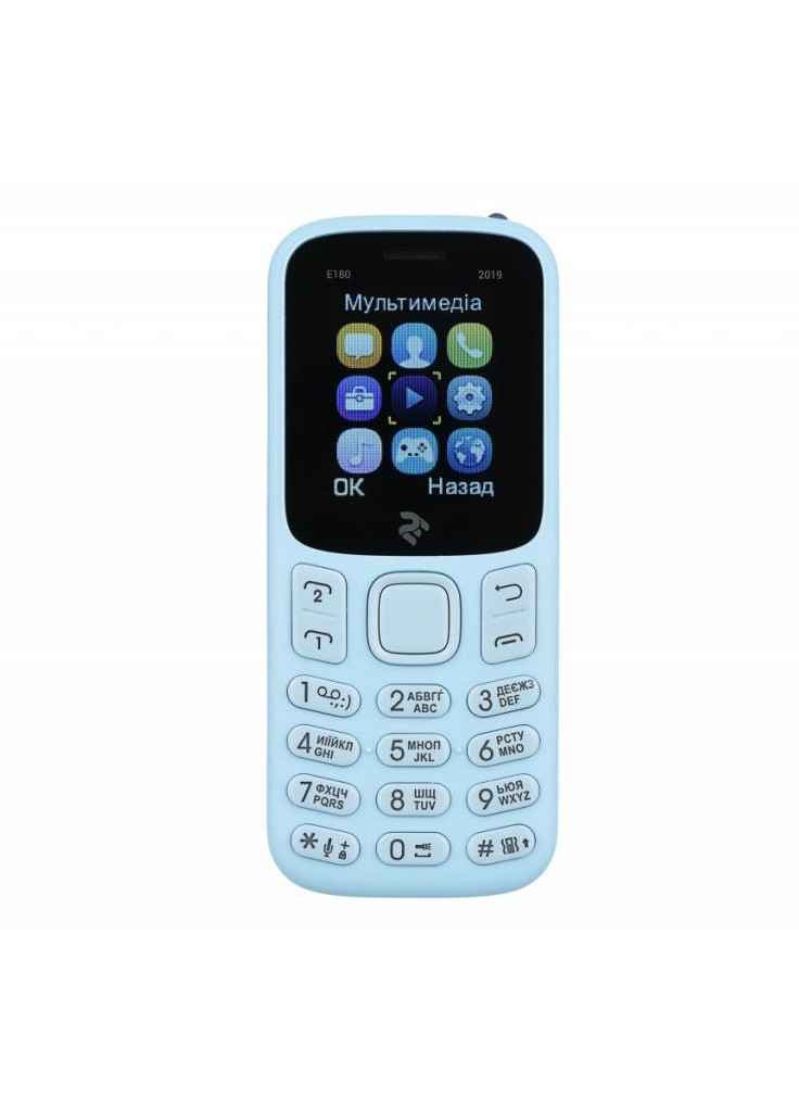 Мобільний телефон E180 2019 City Blue (680576170040) 2E (203968420)