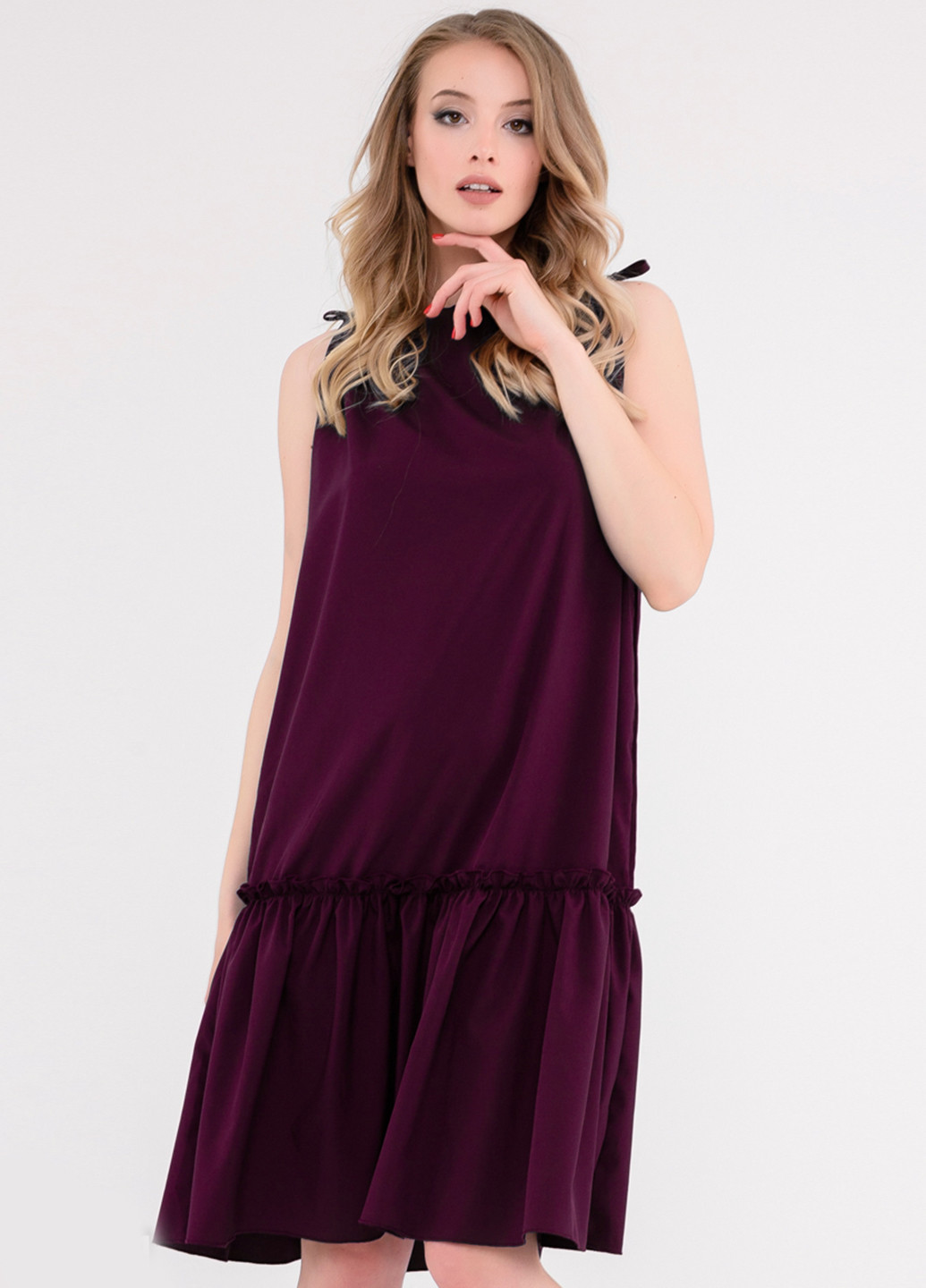 Фиолетовое кэжуал платье Issa однотонное