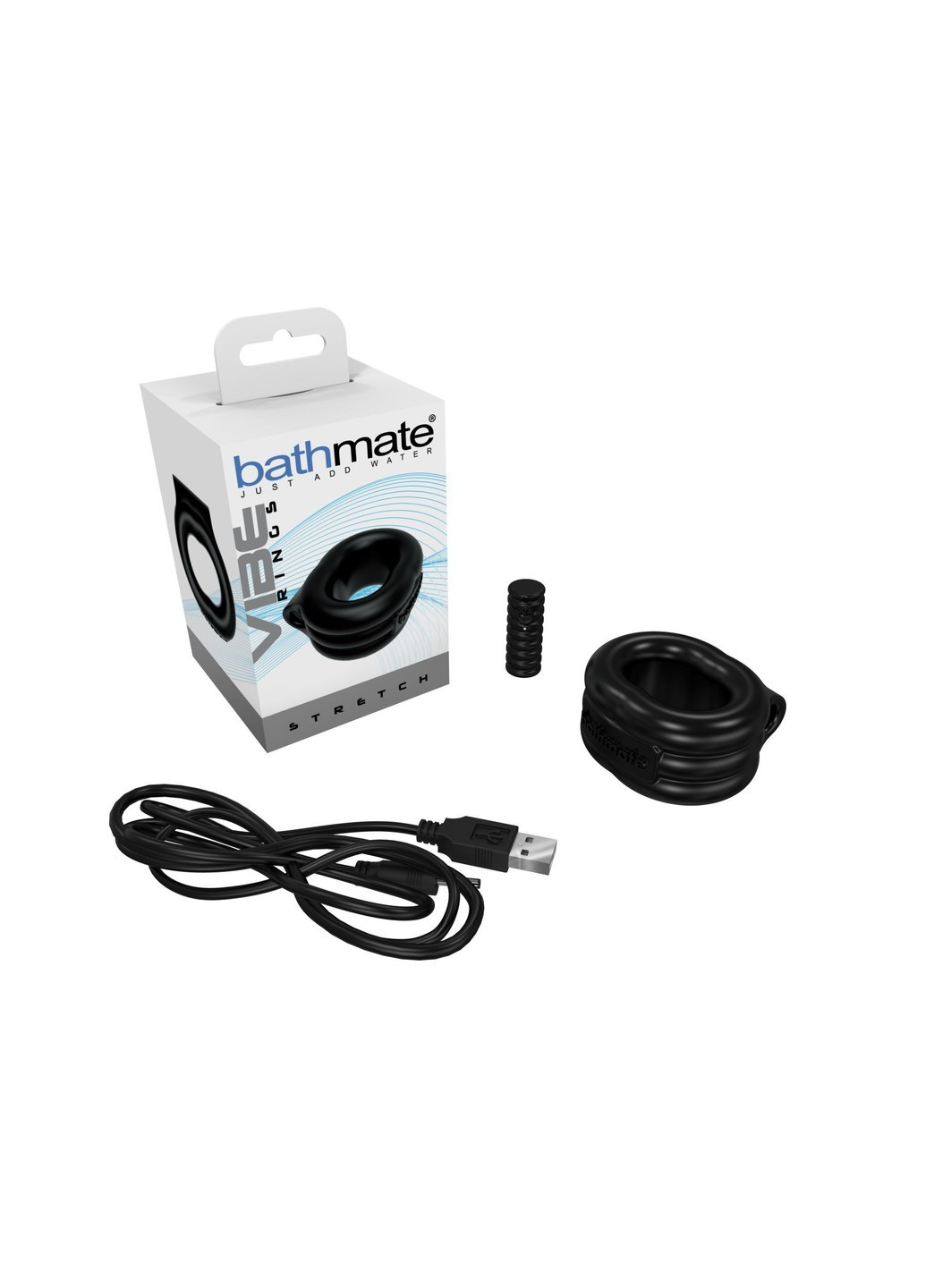 Ерекційне віброкільце Vibe Ring Stretch, широке, може бути обмежувачем Bathmate (255073516)