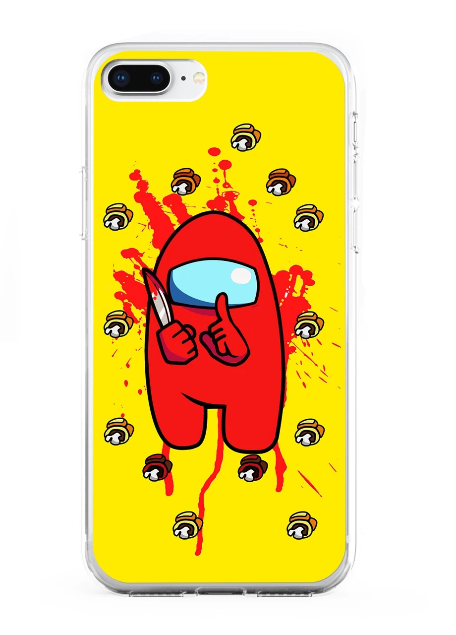 Чохол силіконовий Apple Iphone 7 plus Амонг Ас Червоний (Among Us Red) (17364-2417) MobiPrint (219565882)
