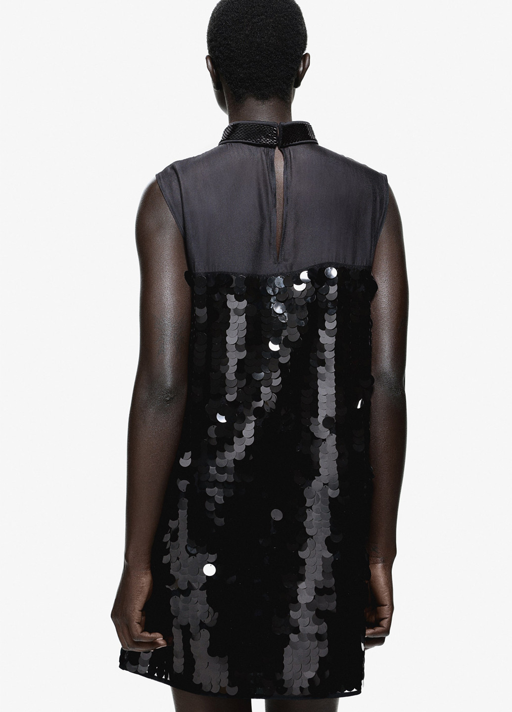 Чорна коктейльна, вечірня сукня H&M однотонна