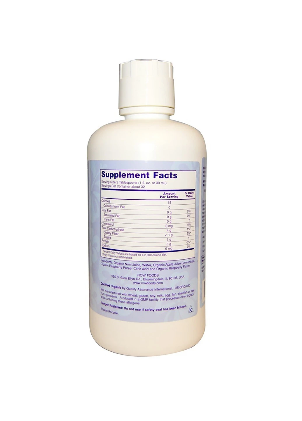 Органічний Ноні, сік суперфруктов, NOW, Noni SuperFruit Juice, 32 рідкі унції (946 мл) Now Foods (255408289)