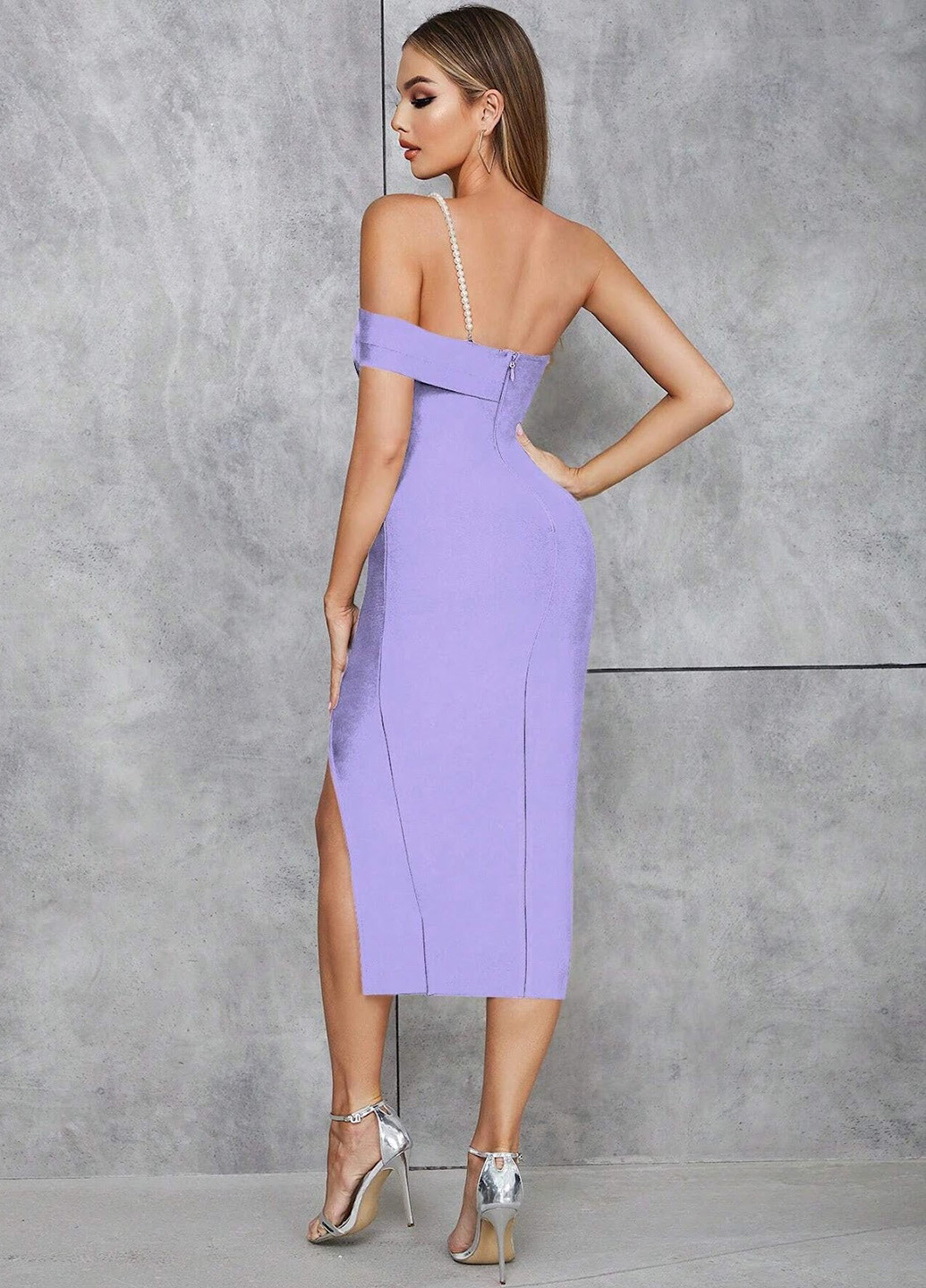 Бузкова святковий сукня силуетна SHEIN однотонна