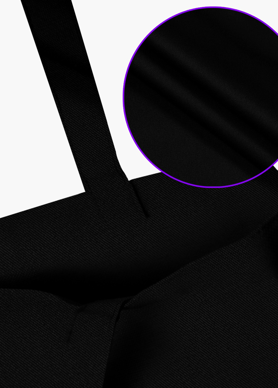 Еко сумка Україна - столиця сміливих людей (9227-3763-3) чорна класична MobiPrint (253109805)