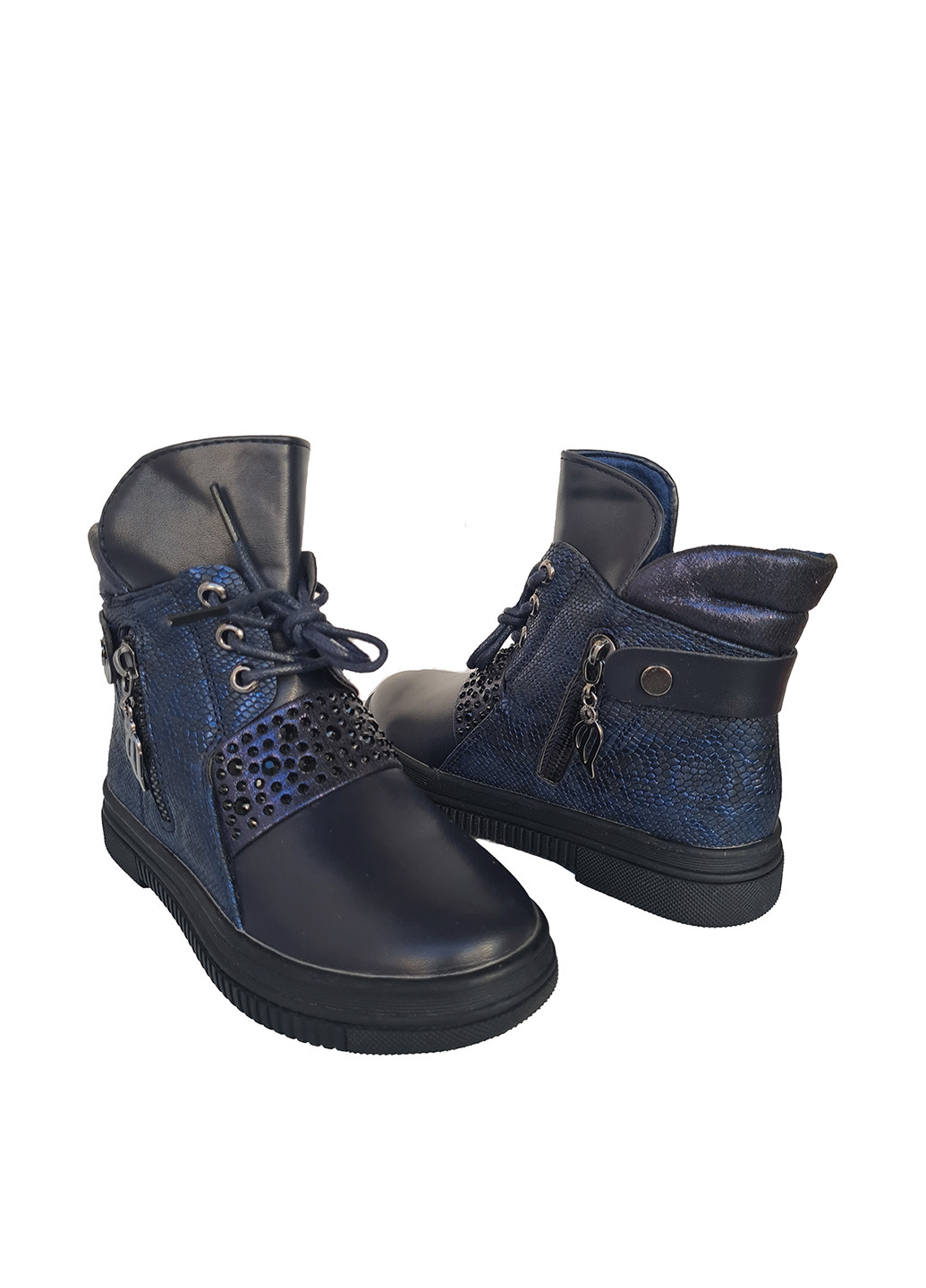 Темно-синие кэжуал осенние ботинки Y Top