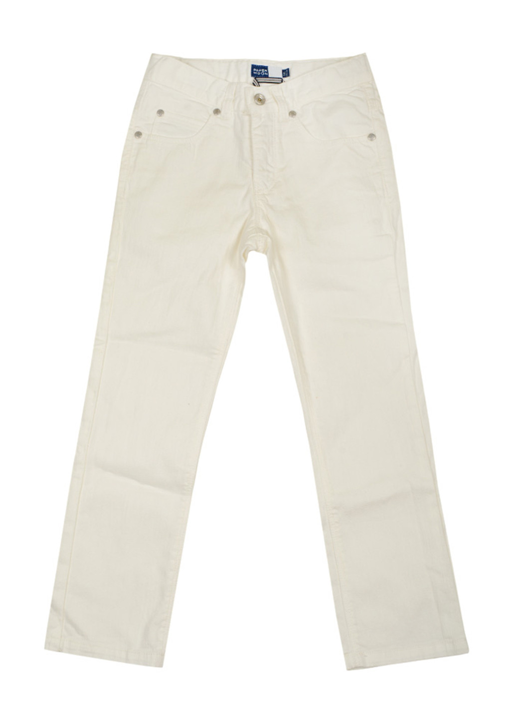 Белые кэжуал демисезонные со средней талией брюки Papermoon