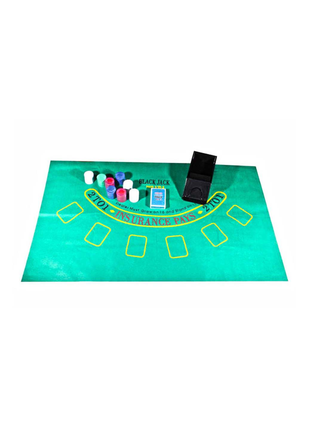 Набор для игры в покер с механизмом для раздачи карт 200 фишек Duke 42 х 42 (231996843)