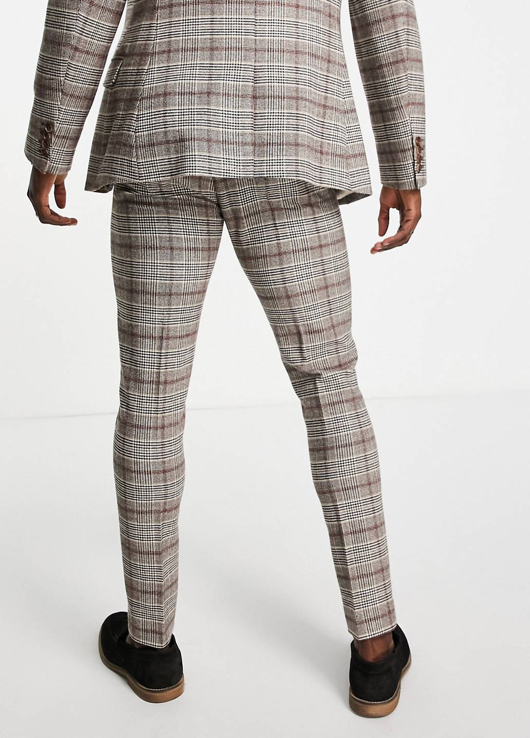 Комбинированные кэжуал демисезонные зауженные брюки Asos