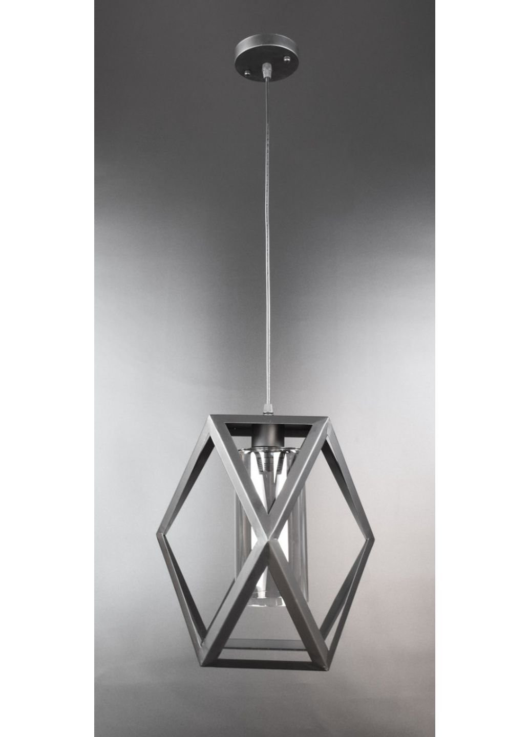 Люстра потолочная подвесная в стиле LOFT (лофт) 12172/1-gr Черный 40х28х28 см. Sunnysky (253528131)